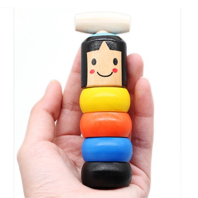 Desalen Magic Tricks Prop Wood Magic Toy Unbreakable Wooden Man Toy Toys Wooden