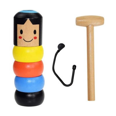 Desalen Stage Magic Illusion Unbreakble Unbreakable Wooden Man Magic Toy Wood Kid Toy