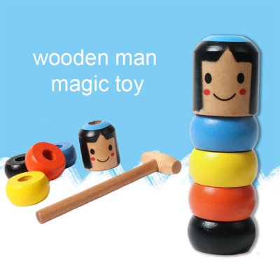 Desalen Stage Illusion Magic Trick Toy Wooden Wood Magic Toy Magic Kids