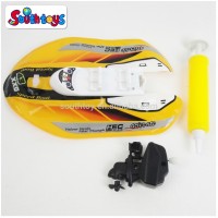 kids wind up inflate boat toy include inflator pump