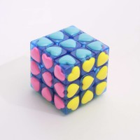 Hot Sale Yongjun Heart Tiled 3x3x3 In Money box Magic Speed Cube Competitive Educational Lovely Toys for kids